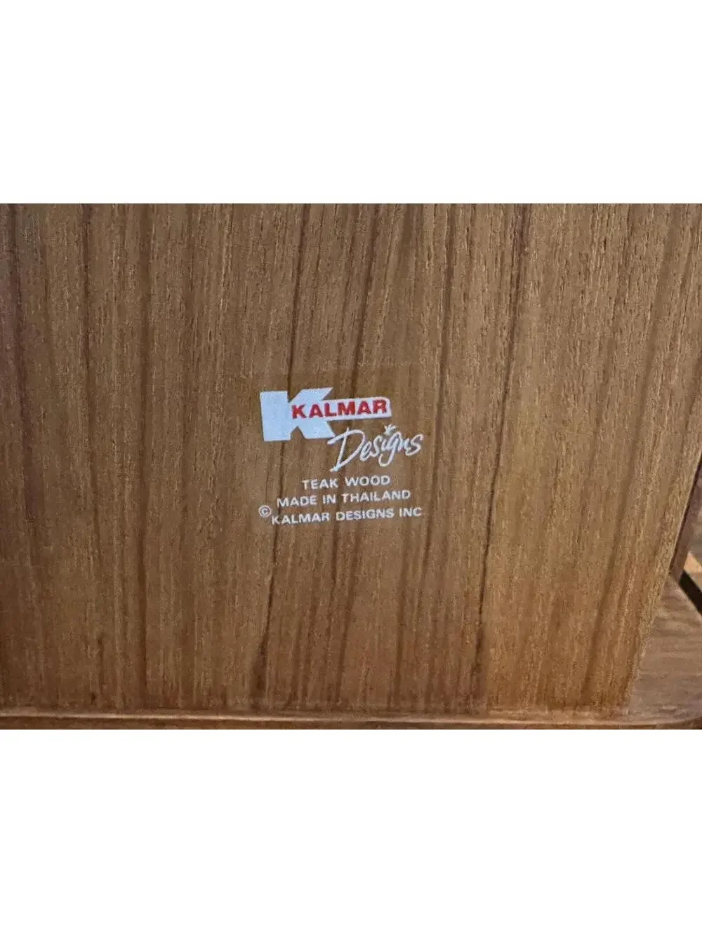 Vintage Kalmar Teak Wood Roll-top File Box